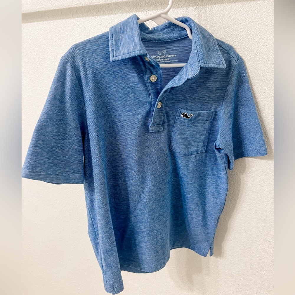Vineyard Vines egdartown polo shirt classic blue  size 6